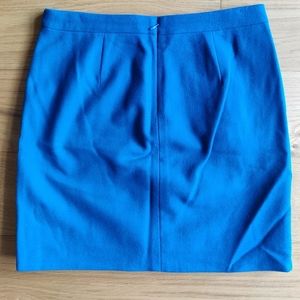 Jcrew turquoise wool mini skirt
